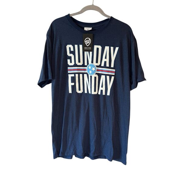 Sunday Funday Men’s T-Shirt X-Large NWT - Picture 1 of 3